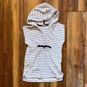 Baby Gap Toddler Girls Terry Cotton Striped Swim Coverup - Size 3T
